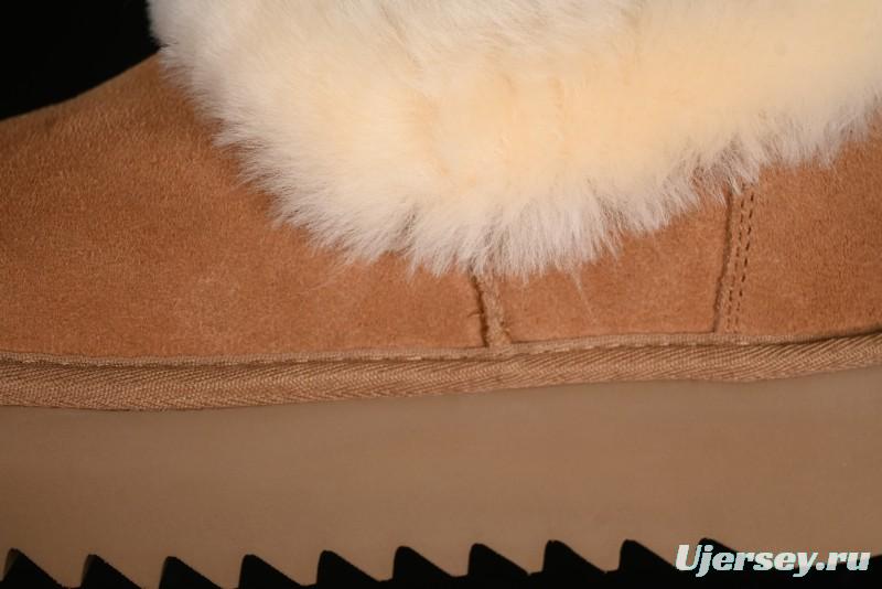 UGG Nita Platform Shearling Lined Winter Boots with Leather Upper - 1166733