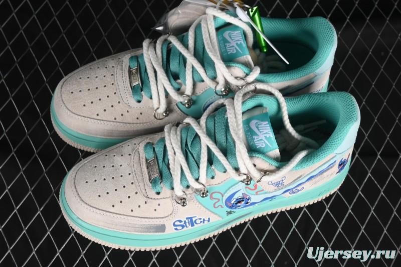 Nike Air Force 1 '07 Low x Stitch Casual Lace-Up Sneakers - DZ1328-222