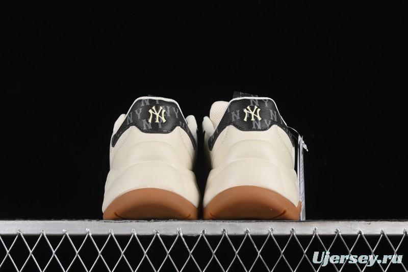 New York Yankees MLB Bigball Chunky Embo Monogram Thick Sole Sandals - 3ASHBEM4N50IVS