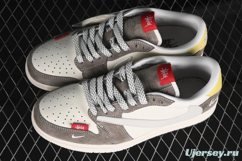 Nike Travis Scott x Fragment Design x Air Jordan 1 Low OG SP AJ1 - SJ2068-136