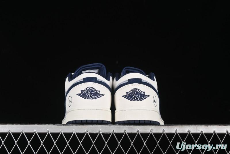 Nike Air Jordan 1 Low Retro Basketball Shoes in White Grey Blue - DC2024-026