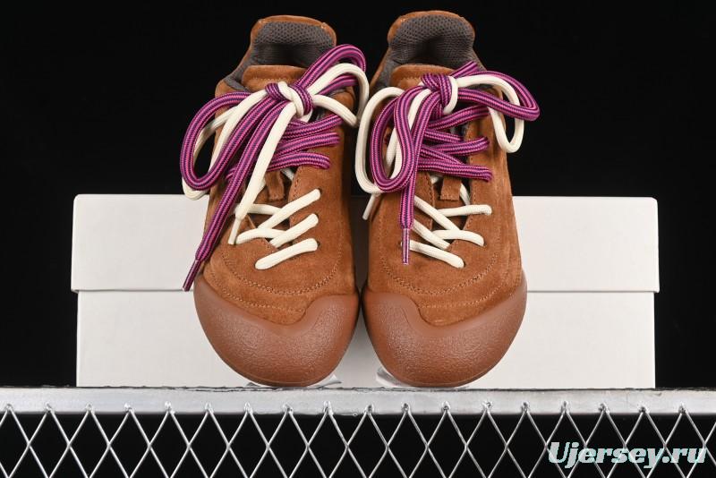 Alexander McQueen Flexion Retro Sneakers in Brown/Suede with Anatomical Design - 2024s