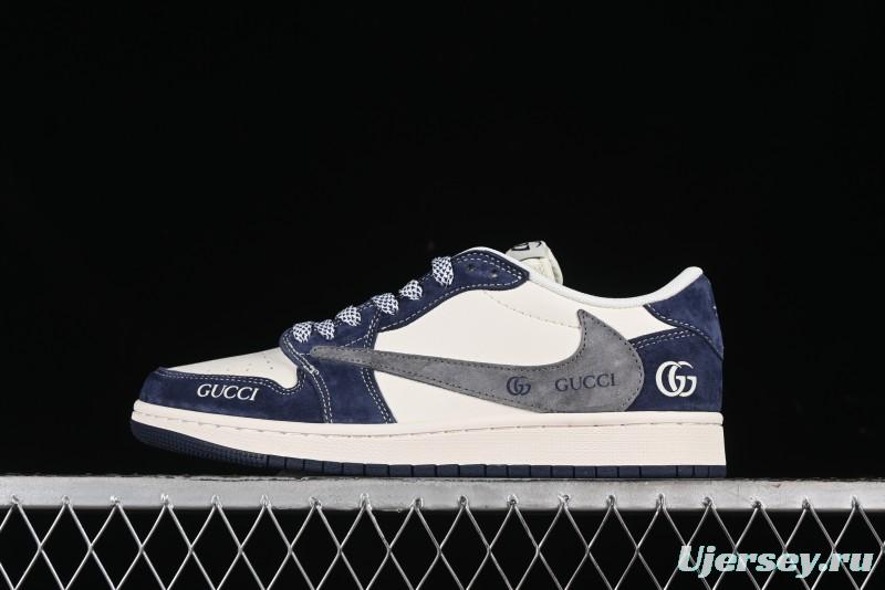 Nike Travis Scott x Fragment Design x Air Jordan 1 Low OG SP AJ1 Gucci Collaboration - XY2688-109