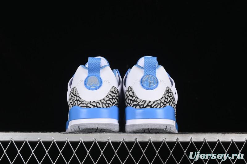 Nike Jordan Spizike Low AJ Hybrid Design Sneakers with Cracked Leather and Multi-Element Fusion - FQ1759-141