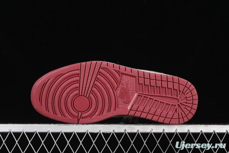 Nike Travis Scott x Fragment Design x Air Jordan 1 Low OG SP AJ1 Low Top Casual Sneakers - CH6336-015