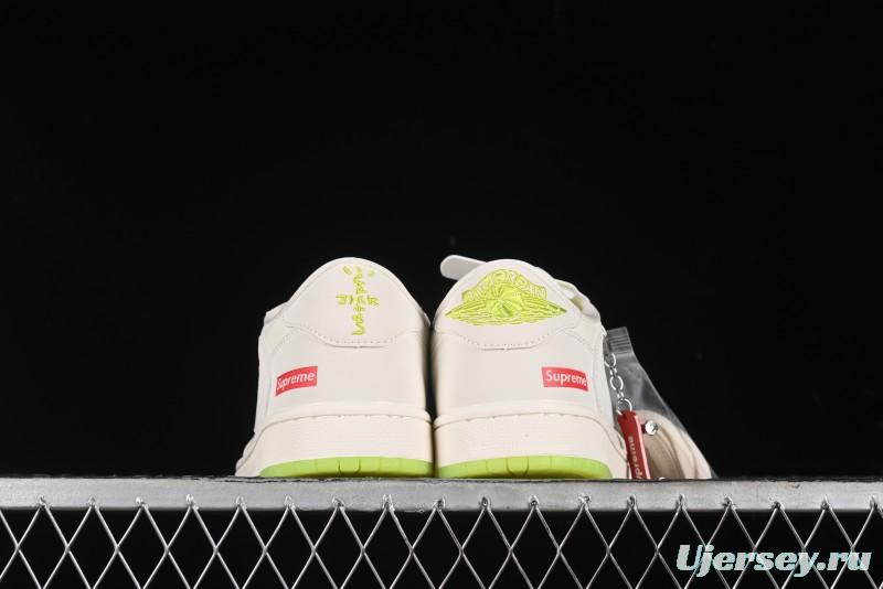 Nike Travis Scott x Fragment Design x Air Jordan 1 Low OG SP AJ1 Supreme Collaboration - BB2299-811