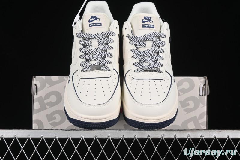 Nike Air Force 1 '07 Low Supreme The North Face Collaboration - Off White Light Blue Casual Sneakers - XZ1996-130