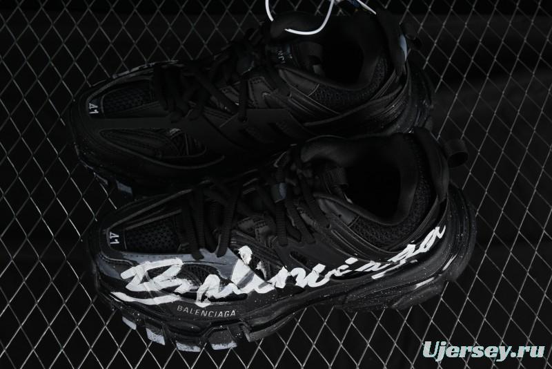 Balenciaga Track Sneaker with Transparent Heel Strap - WTRHW1090