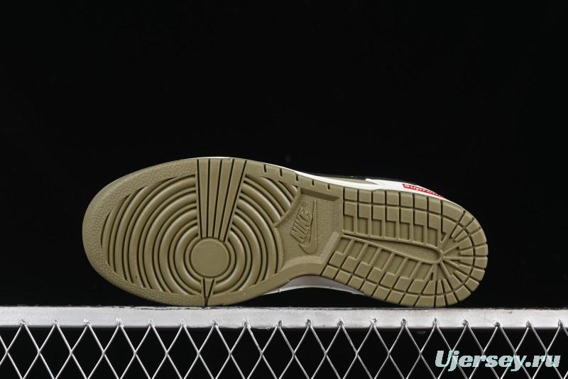 Nike SB Dunk Low Supreme Collaboration - Liberation Green Anniversary High-End Custom Low-Top Casual Sneakers - CH8311-231