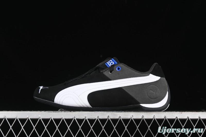 Puma Sparco Future Round Toe Lace-Up Leather Cowhide Fabric Low-Top Lifestyle Casual Shoes - 307936-01