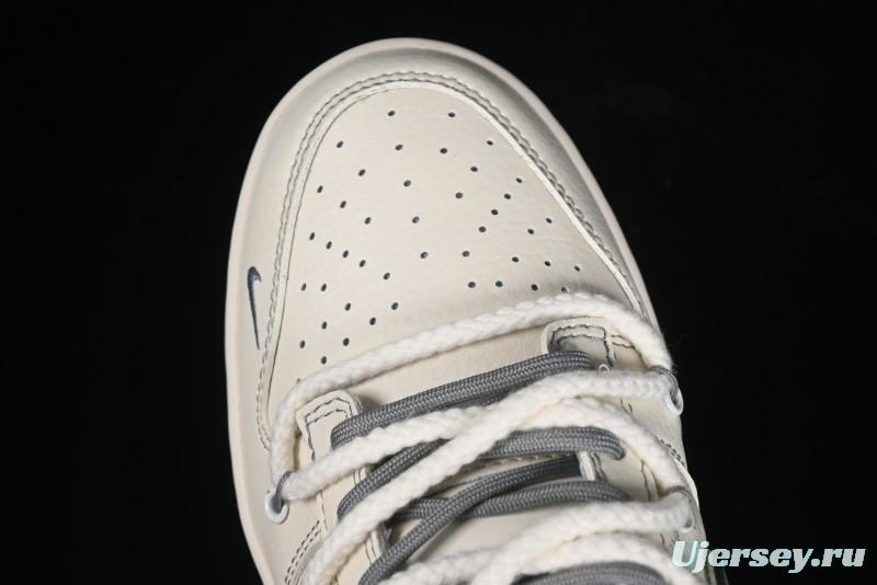 Nike SB Dunk Low Stussy Bandana Grey Check Anniversary Custom Low-Top Casual Skate Shoes - SJ2068-310