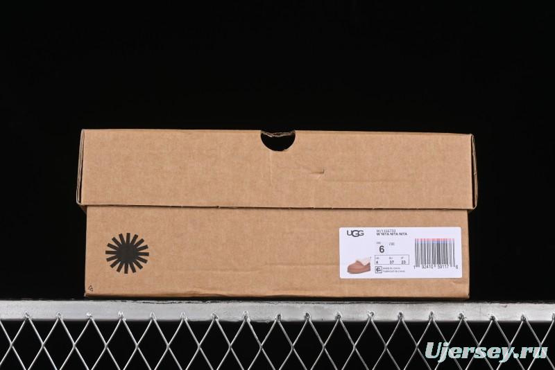 UGG Nita Platform Shearling Lined Winter Boots with Leather Upper - 1166733