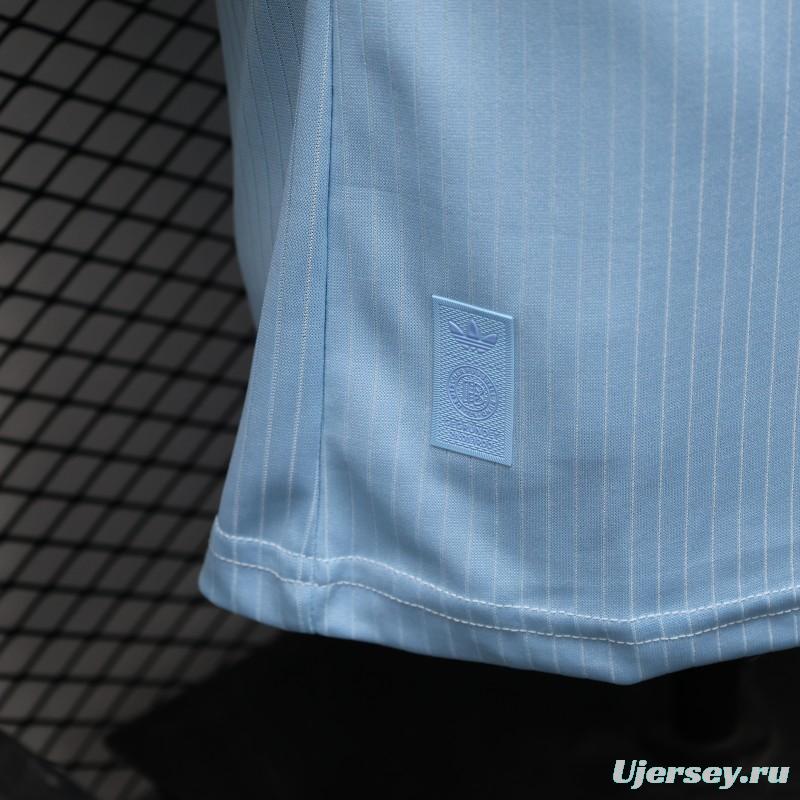 Player Version 2025 Germany 125Th Anniversary Light Blue with Adidas Retro Design Jersey