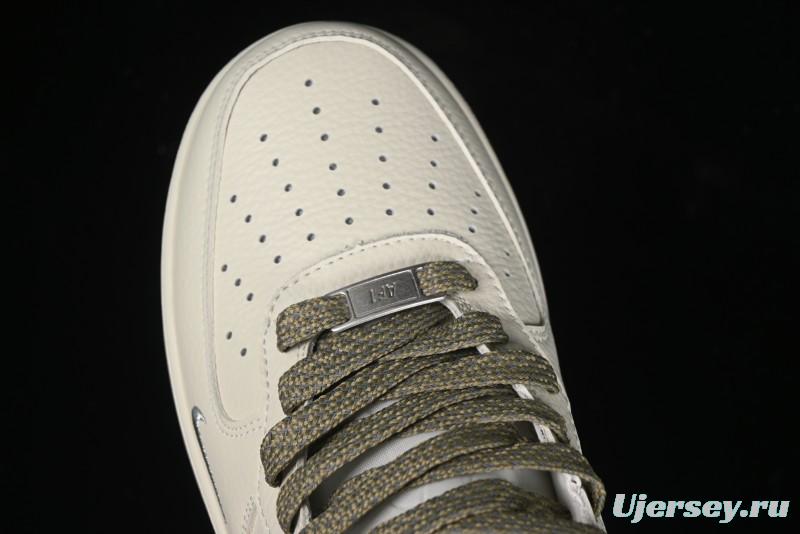 Nike Air Force 1 '07 Mid Military Green Dual-Color Sole Starlight Retro Sneakers - XL0236-231