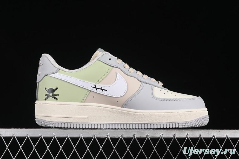 Nike Air Force 1'07 Low "Three Blade Flow" One Piece Series - Zoro's Santoryu Casual Sneakers - CJ0304-510
