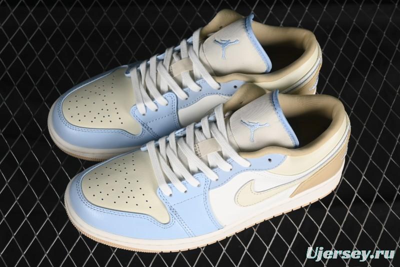 Nike Air Jordan 1 Low OG AJ1 White Brown Low Top Casual Basketball Shoes - HQ4186-111
