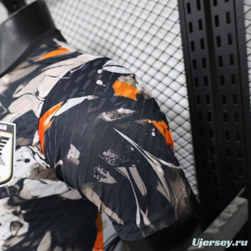 Player Version 2025 Japan White with Abstract Ink Splash Jersey