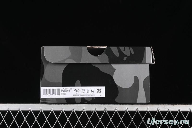 Nike Travis Scott x Fragment Design x Air Jordan 1 Low OG SP AJ1 Bape Collaboration - LJ5188-021