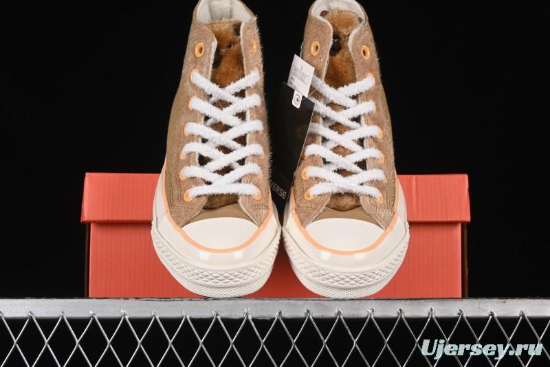 Converse Zoo Happy Pets Series High-Top Plush Lined Casual Sneakers for Autumn Winter - A12766C