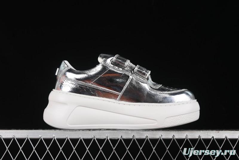 Acne Studios Retro Velcro Women's Casual Shoes Silver - G.E5