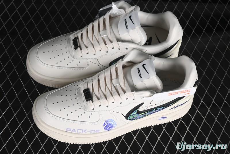 Nike Air Force 1'07 Low "Punk Future" Cyberpunk Style Casual Sneakers - DV3464-020