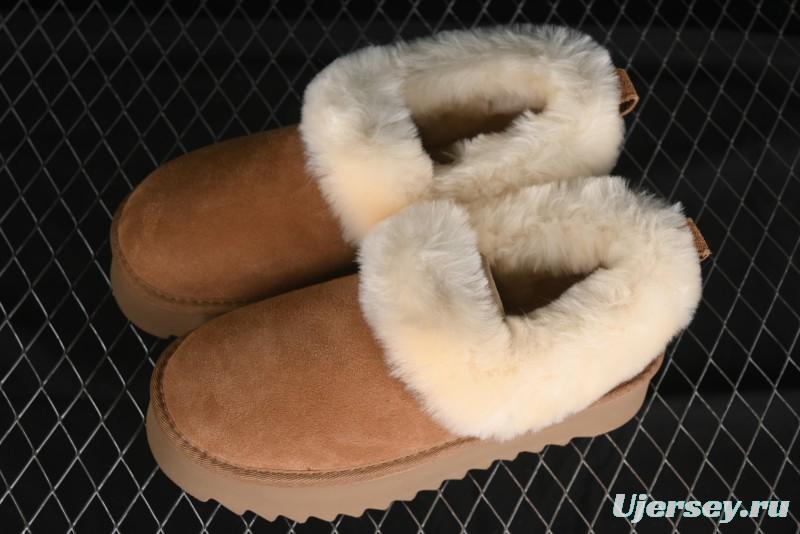 UGG Nita Platform Shearling Lined Winter Boots with Leather Upper - 1166733