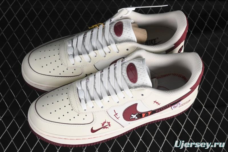Nike Air Force 1'07 Low "Deadpool" Marvel Series Deadpool Casual Sneakers - FB1839-512