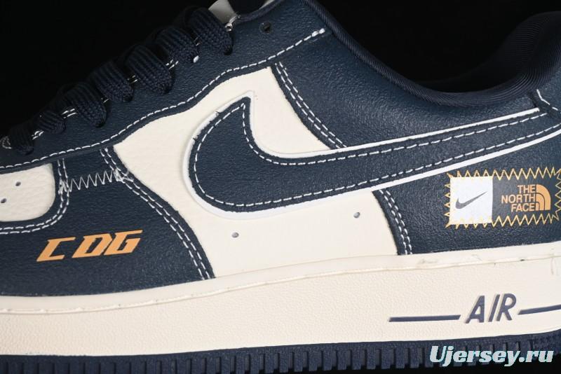Nike Air Force 1 '07 Low The North Face x CDG Dark Blue Casual Sneakers - KK1988-014