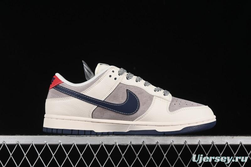 Nike SB Dunk Low Stussy Anniversary High-End Custom Sneakers with Blue Swoosh - SJ1089-003