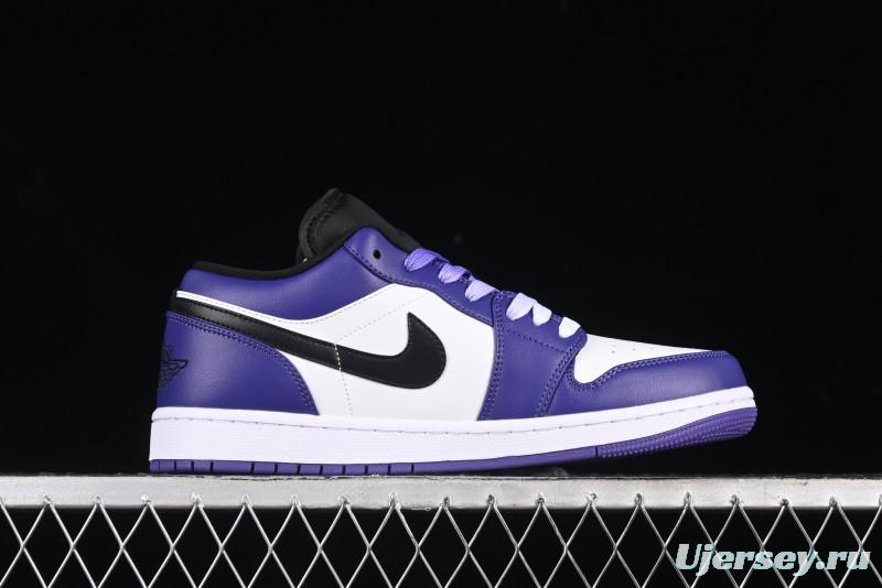 Nike Air Jordan 1 Low AJ1 Grape Purple Low-Top Basketball Shoes - 553558-500