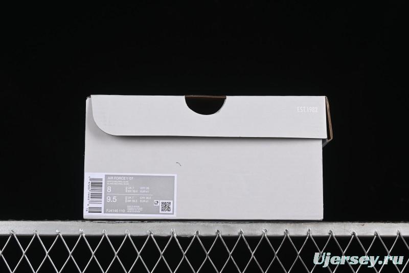 Nike Air Force 1'07 Low Casual Sneakers with Full-Length Air Cushion - FJ4146-110