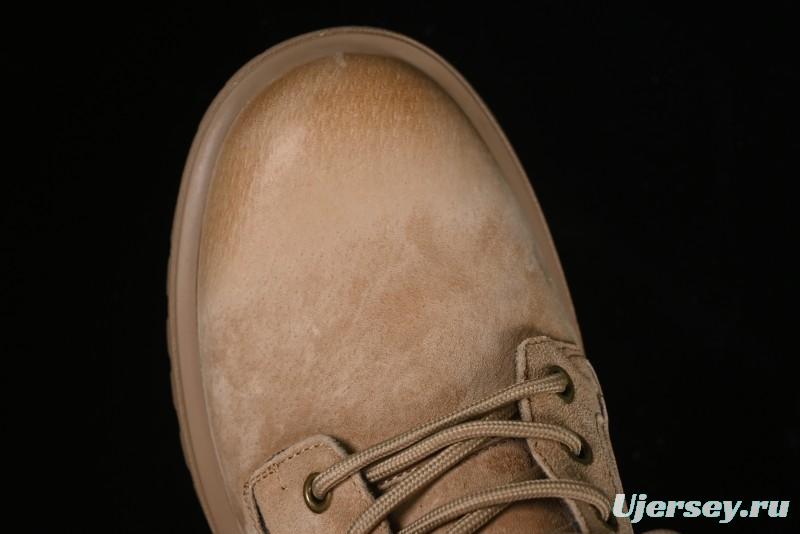 Timberland Outdoor Mid-Top Casual Martin Boots with Premium Suede Leather and Anti-Odor Insole - TB10059SAND