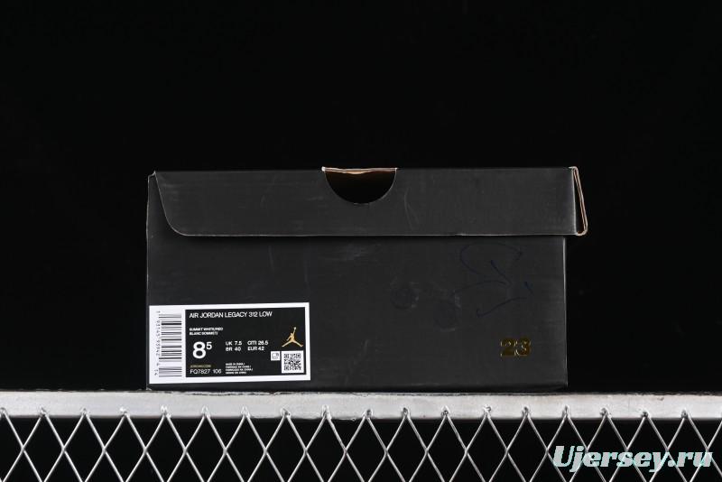 Nike Air Jordan Legacy 312 Low Sneakers with Velcro Strap and Triple Design - FQ7827-106