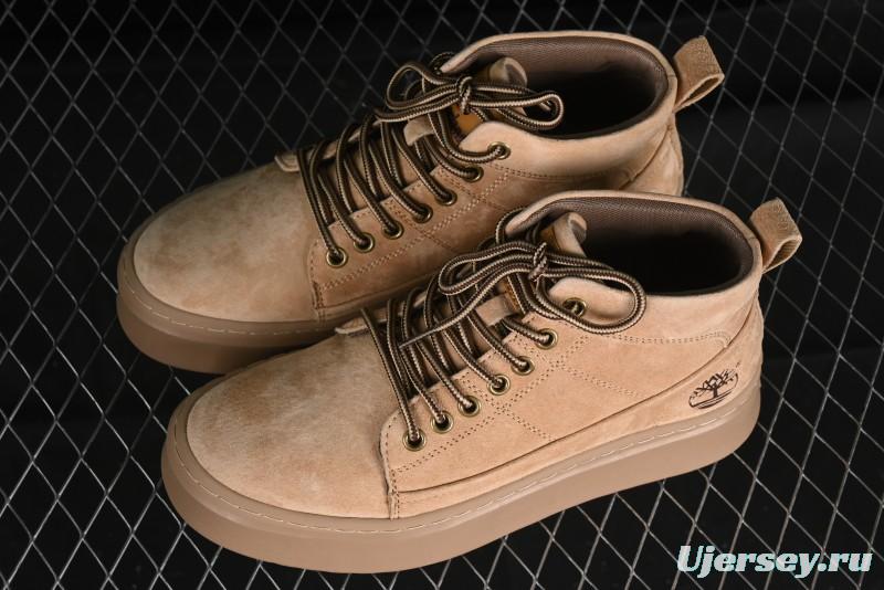 Timberland Outdoor Mid-Top Casual Martin Boots with Premium Suede Leather - TB10072SAND