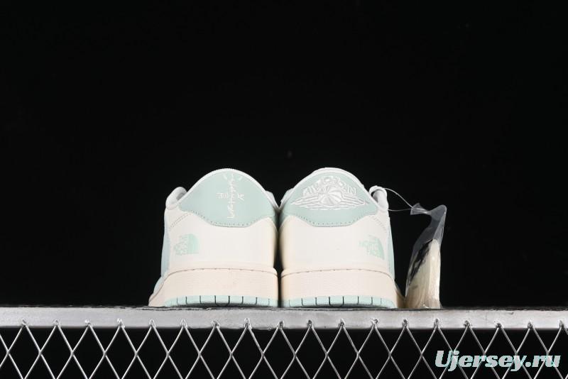 Nike Travis Scott x Fragment Design x Air Jordan 1 Low OG SP AJ1 Supreme North Face Collaboration - XZ5158-001