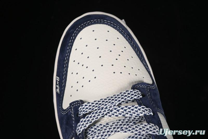 Nike SB Dunk Low Bape Collaboration Anniversary Edition Customized Low-Top Casual Sneakers - XY1688-008