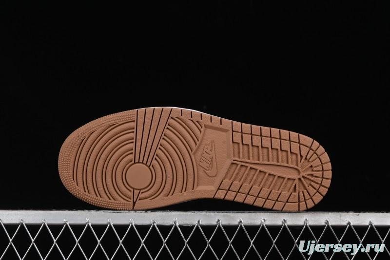 Nike Air Jordan 1 Low AJ1 White Tan Low Top Casual Sneakers - DC0774-202