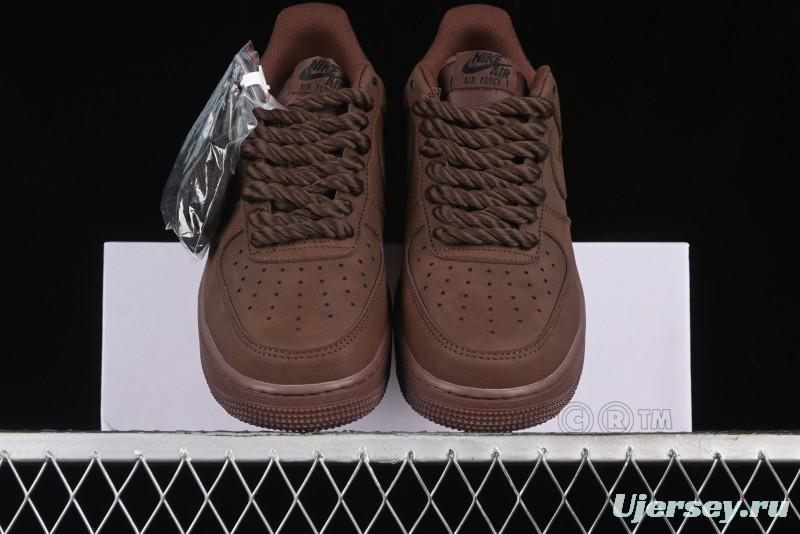 Nike Air Force 1 '07 Low Customized Hemp Rope Casual Sneakers - CW2288-111