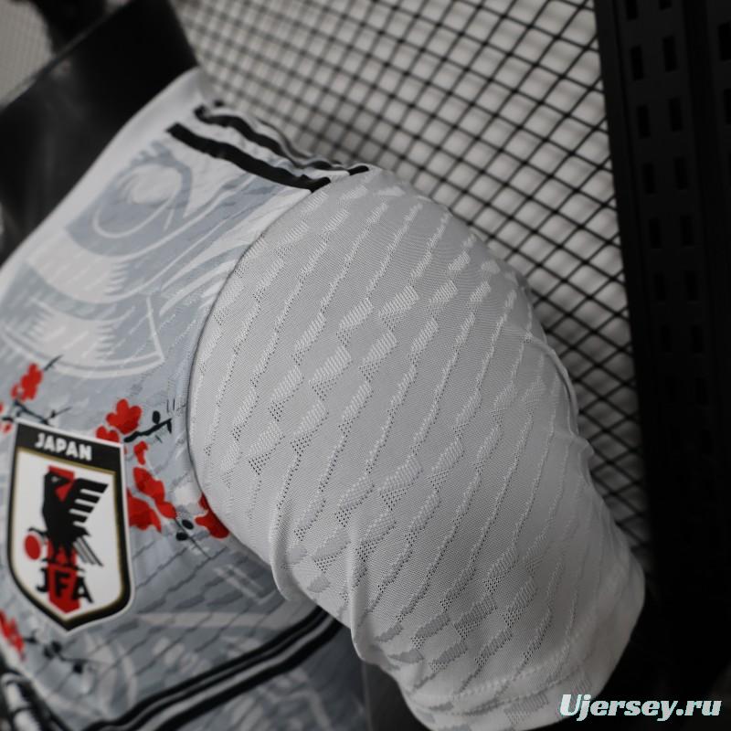Player Version 2025 Japan White with Samurai & Cherry Blossom Jersey