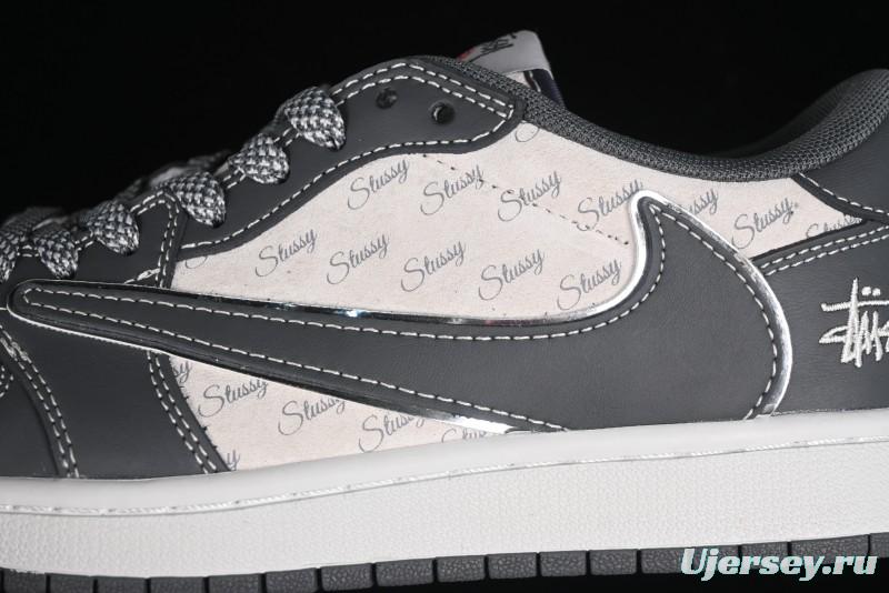 Nike Travis Scott x Fragment Design x Air Jordan 1 Low OG SP AJ1 Retro Sneakers - XZ3398-003