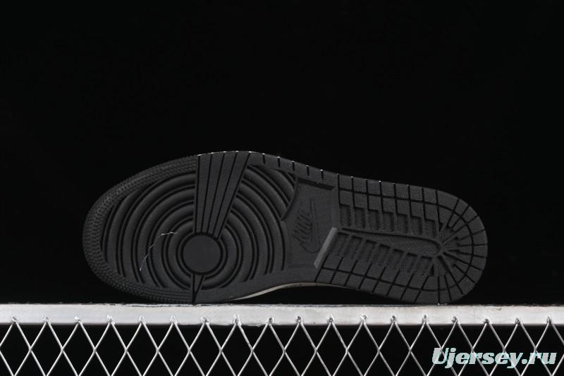 Nike Travis Scott x Fragment Design x Air Jordan 1 Low OG SP AJ1 Gucci Collaboration - Black Hook Dragonfly Low-top Casual Sneakers - SJ2068-137