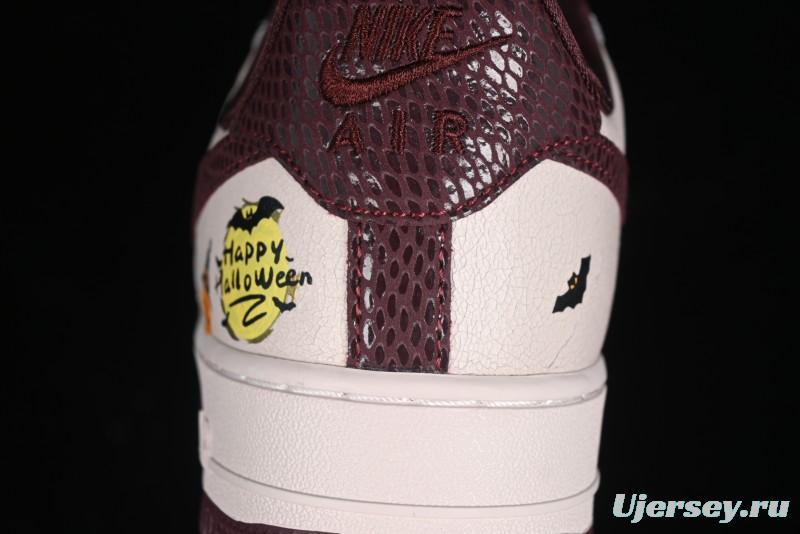 Nike Air Force 1'07 Low "Pumpkin Head" Halloween Themed Casual Sneakers - XL2321-888