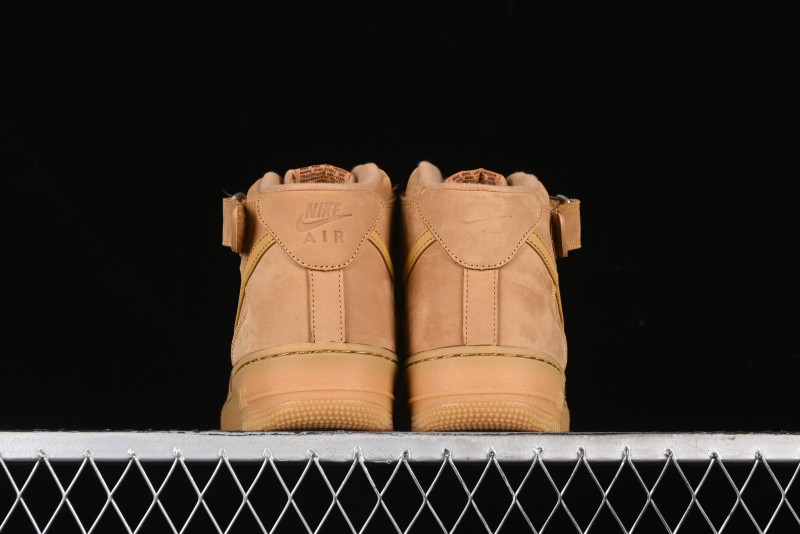 Nike Air Force 1 '07 Mid Suede Casual Sneakers in Wheat - DJ9158-200