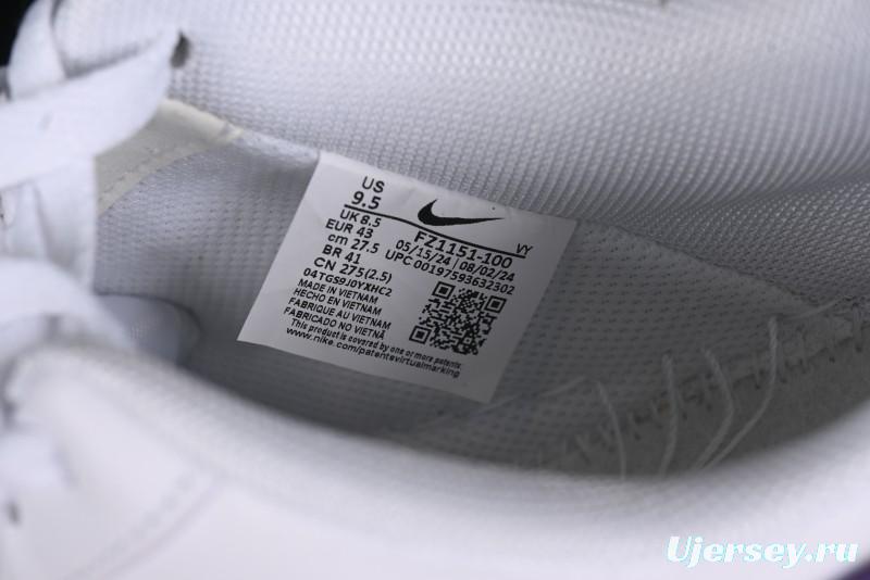 Nike Air Force 1 '07 Low Kobe Full-Grain Leather Casual Sneakers with Full-Length Air Cushion - FZ1151-100