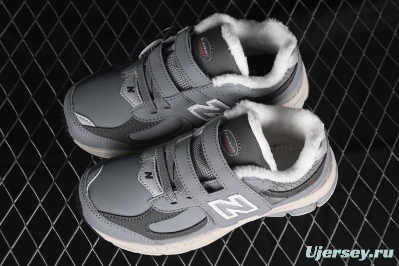 New Balance 2002R Series Kids' Hook & Loop Warm Lined Shoes - PV2002RG