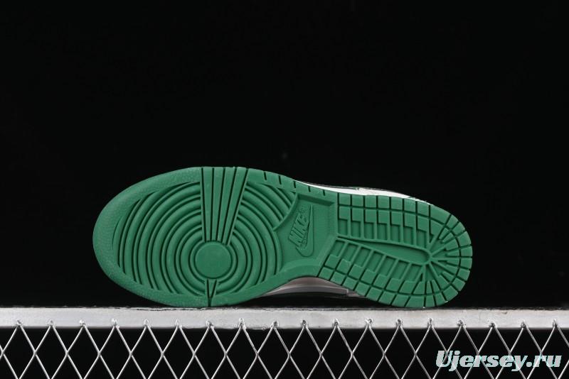 Nike SB Dunk Low Anniversary Customized Casual Sneakers with Green Swoosh - KK1888-013