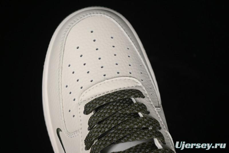 Nike Air Force 1 '07 Low QR Code Military Green Starry Sky Casual Sneakers - CU1836-966