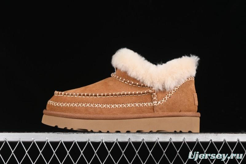 UGG Classic Ultra Mini Alpine Short Boots with Genuine Shearling Lining - 1158224