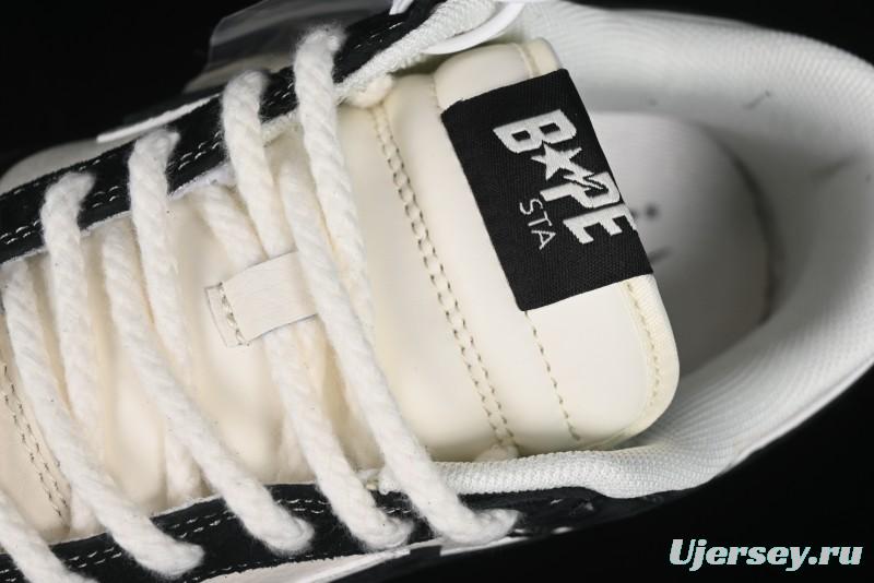 Nike SB Dunk Low Stussy Collaboration - Black White Marking Line Anniversary High-End Custom Low-Top Casual Sneakers - BB9898-008