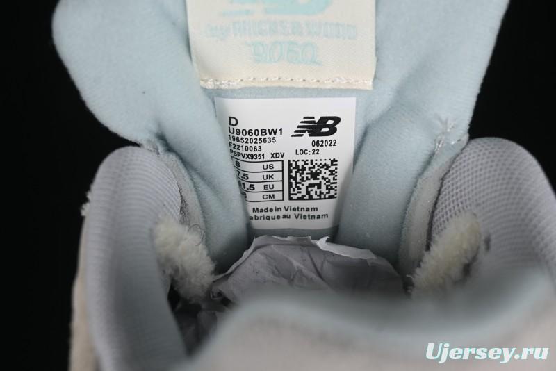 New Balance 9060 Retro Casual Running Sneakers with ABZORB Cushioning Technology - U9060BW1